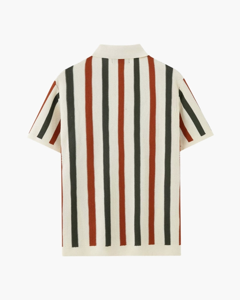 Resort Knit Stripe Polo