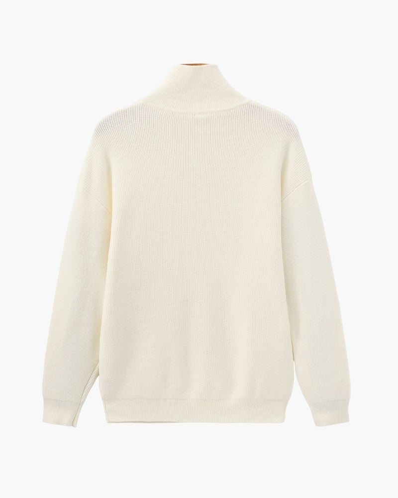 Refined Half-Zip Knit Pullover