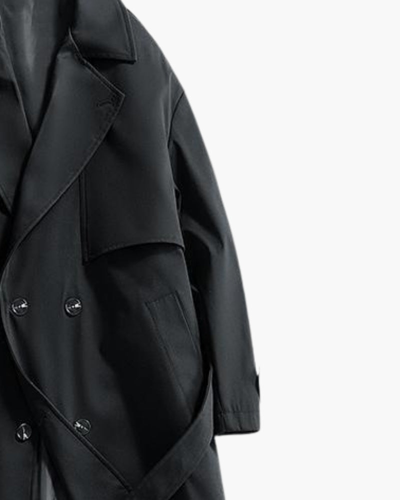 Classic Double-Breasted Trench Coat