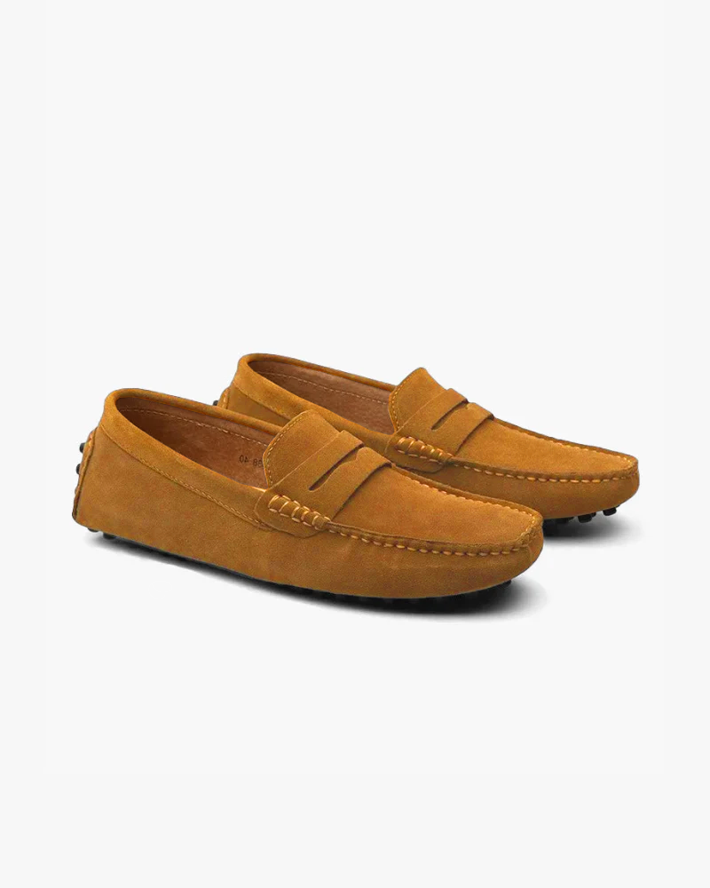 Suede Driver Loafers