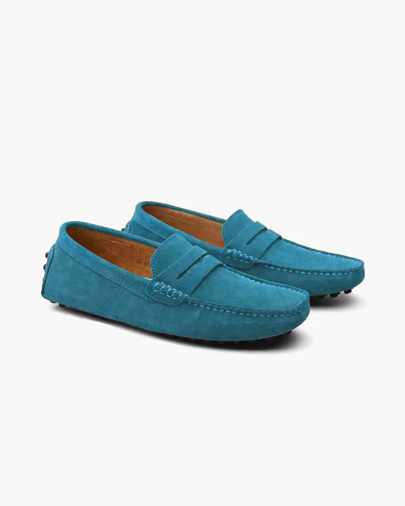Suede Driver Loafers